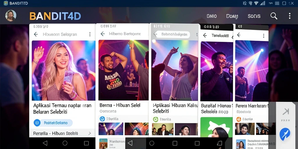 Tampilan antarmuka aplikasi BANDIT4D yang menarik dan informatif.