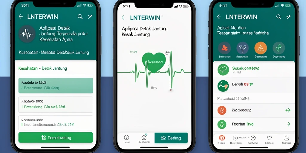Antarmuka pengguna LNTERWIN yang sederhana dan informatif.