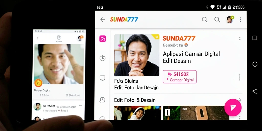 Antarmuka pengguna SUNDA777 yang modern dan intuitif untuk edit foto.